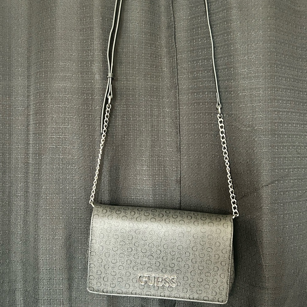 GUESS Silver Monogram Handbag - Picture 2 of 6